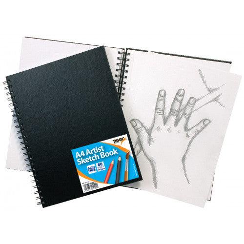 Artist Sketch Book, A4, Spiral Bound