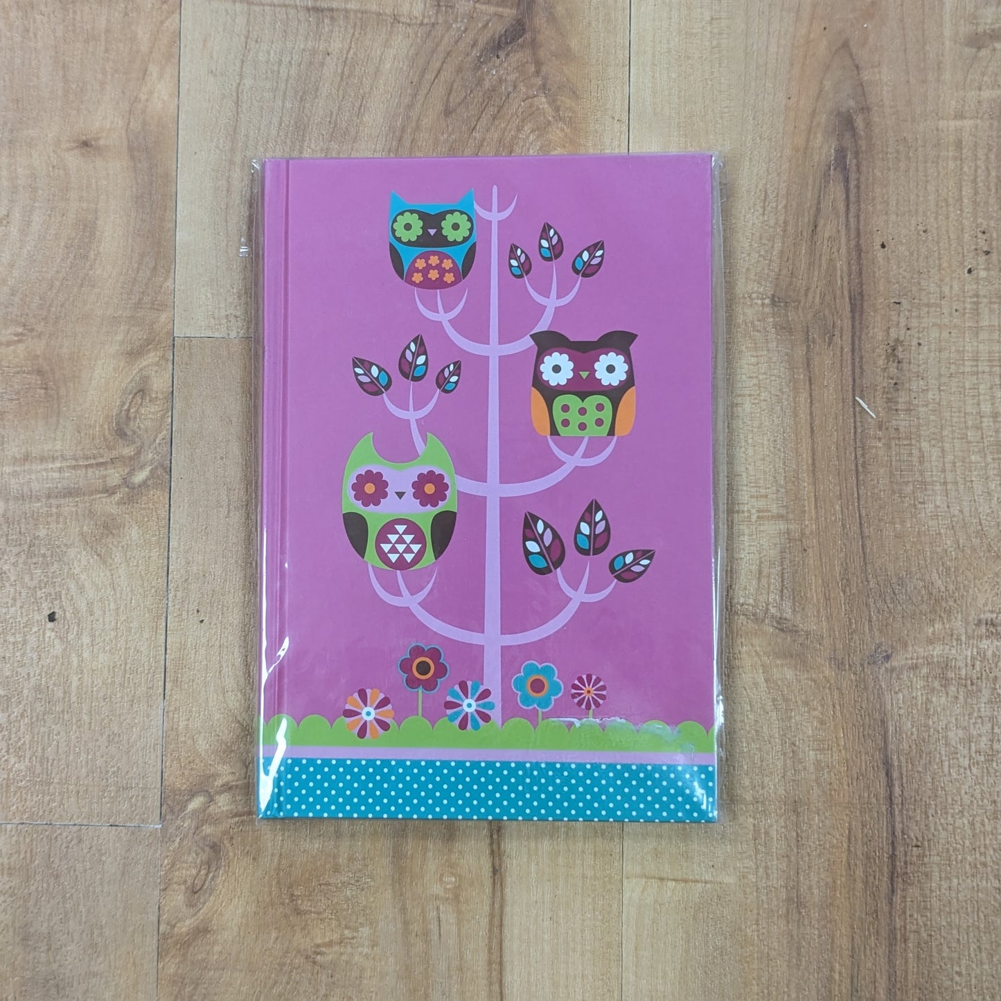 A5 Casebound Ruled Notebook Woodland Owls