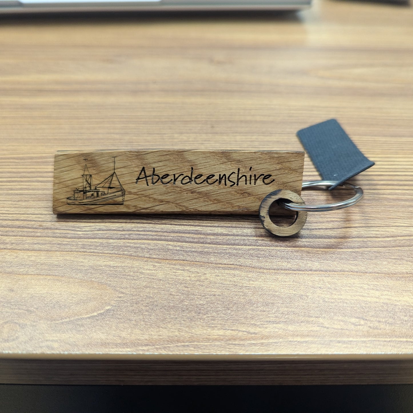 Whisky Barrel Key Ring - Boat