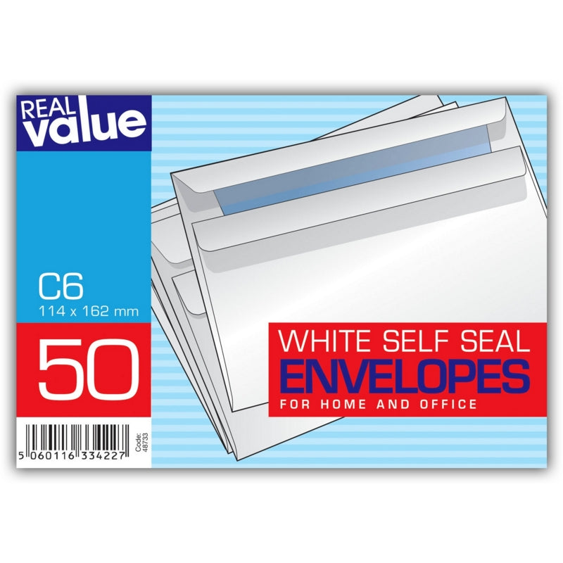 C6 Envelopes, Pack of 50