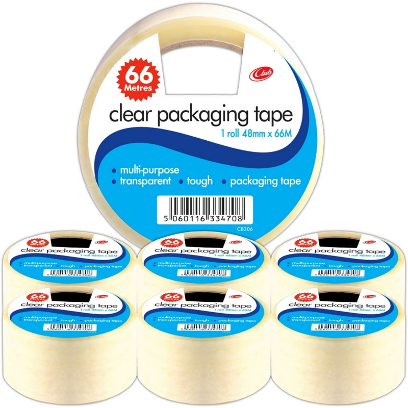 Clear Packaging Tape, 48mm x 66m