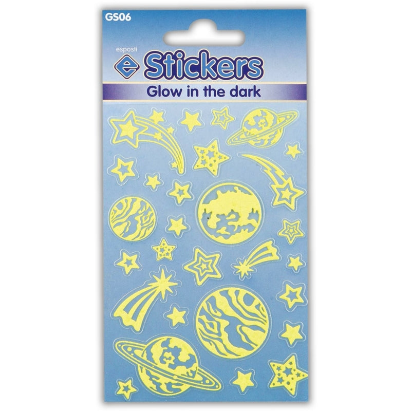 Stickers - Glow in the Dark Stars & Planets