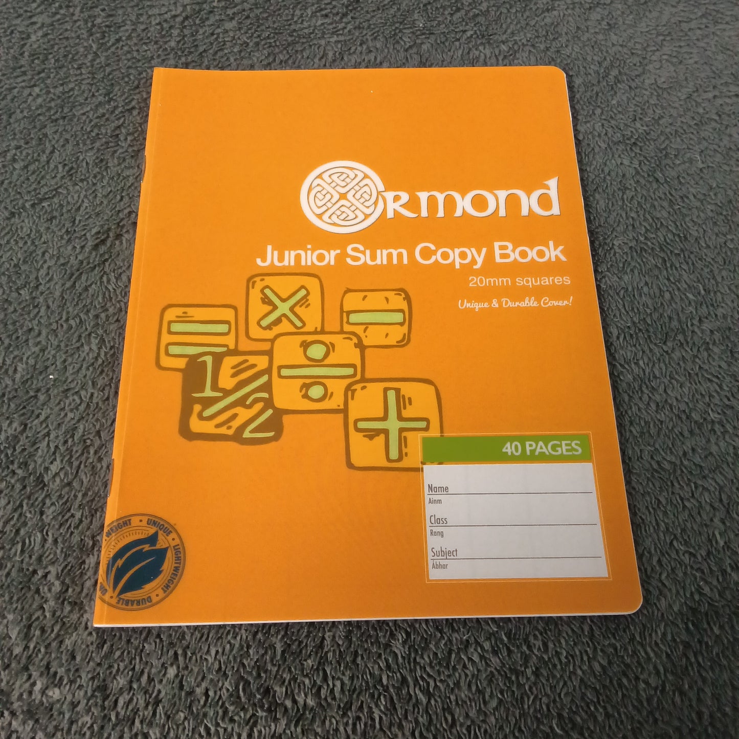 Exercise book, A5, Square Ruled