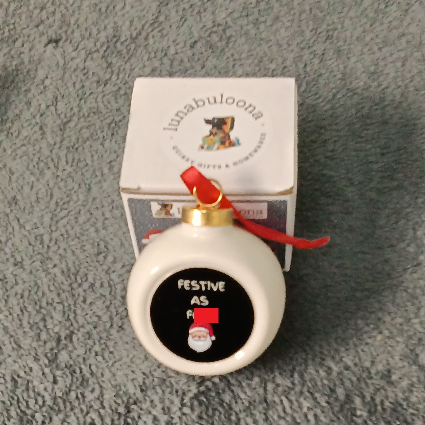 Naughty Christmas Bauble