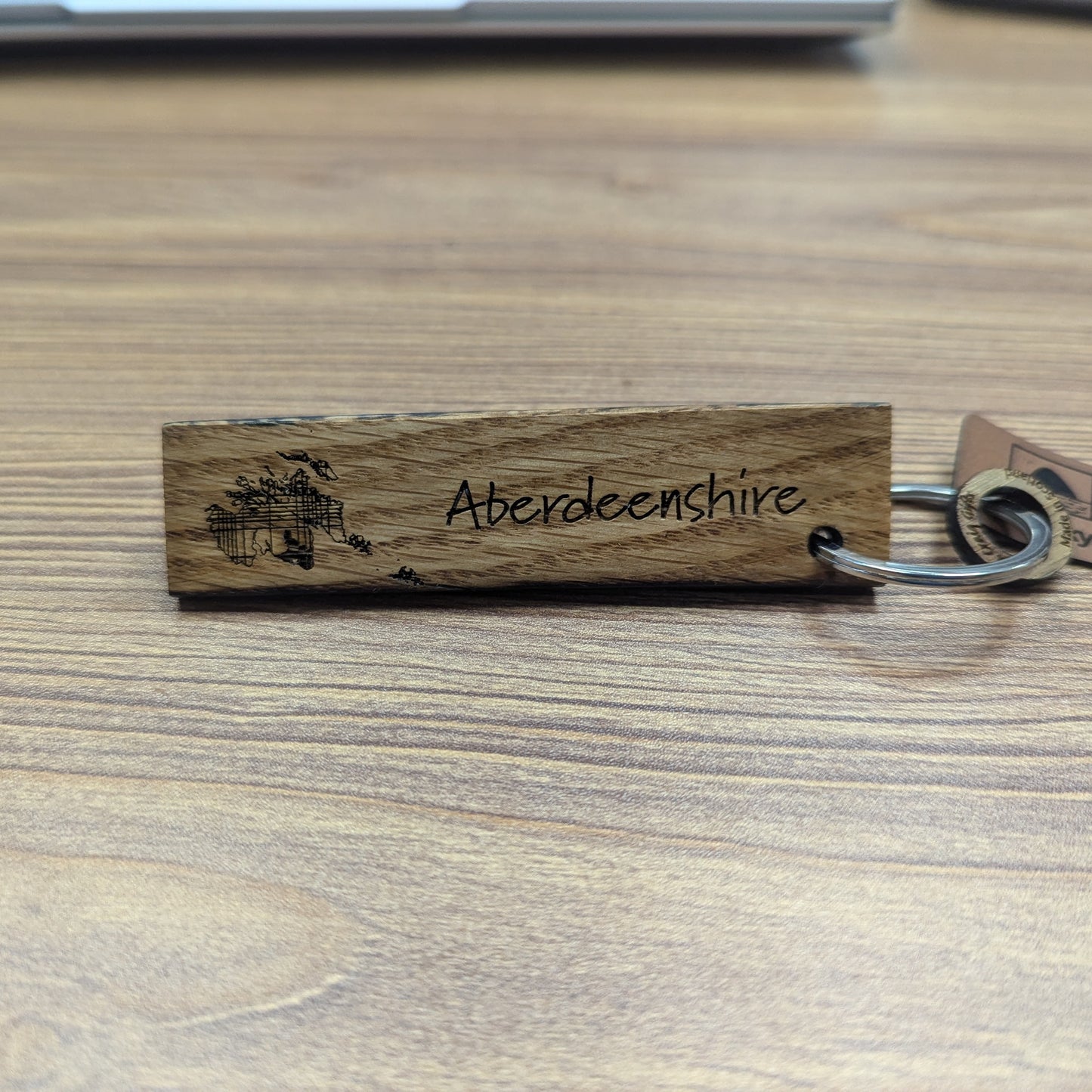 Whisky Barrel Key Ring - Map