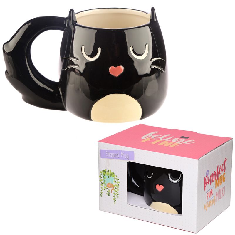 Shaped Mug - Feline Fine