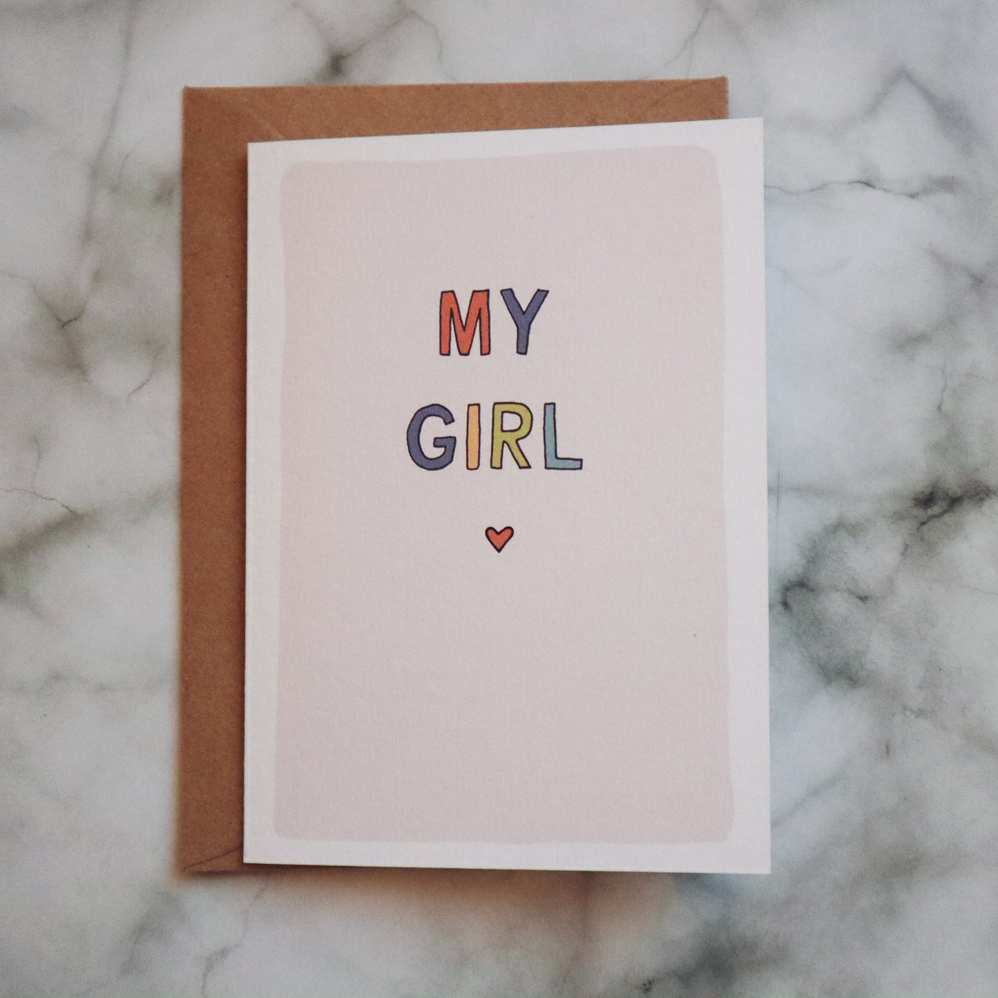 Greetings Card, My Girl