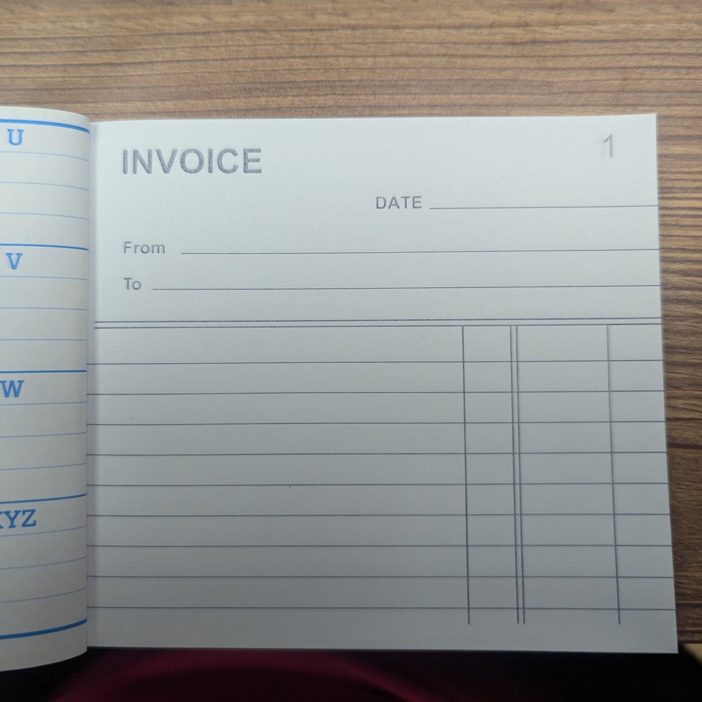 Invoice Book