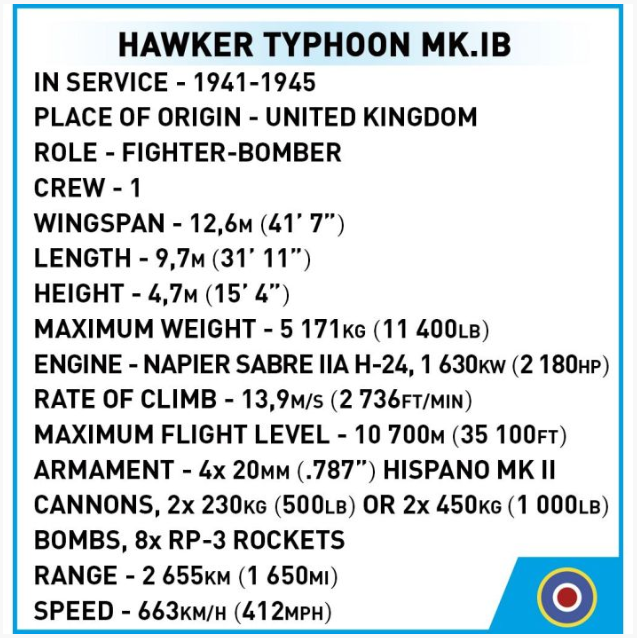 Hawker Typhoon Mk 1B