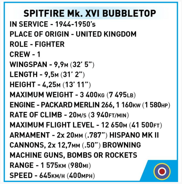 Supermarine Spitfire Mk XVI Bubbletop