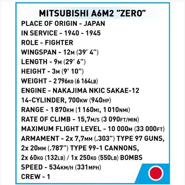 Mitsubishi A6M2 "Zero"