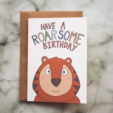 Happy Birthday Card, Roarsome