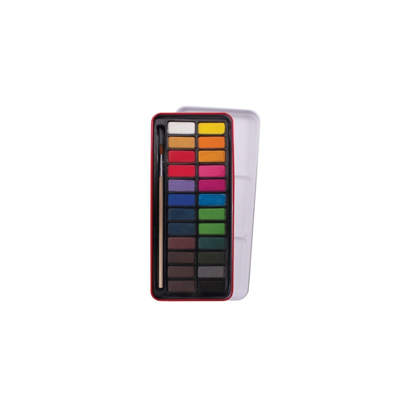 Watercolour paint pan, 24 paints