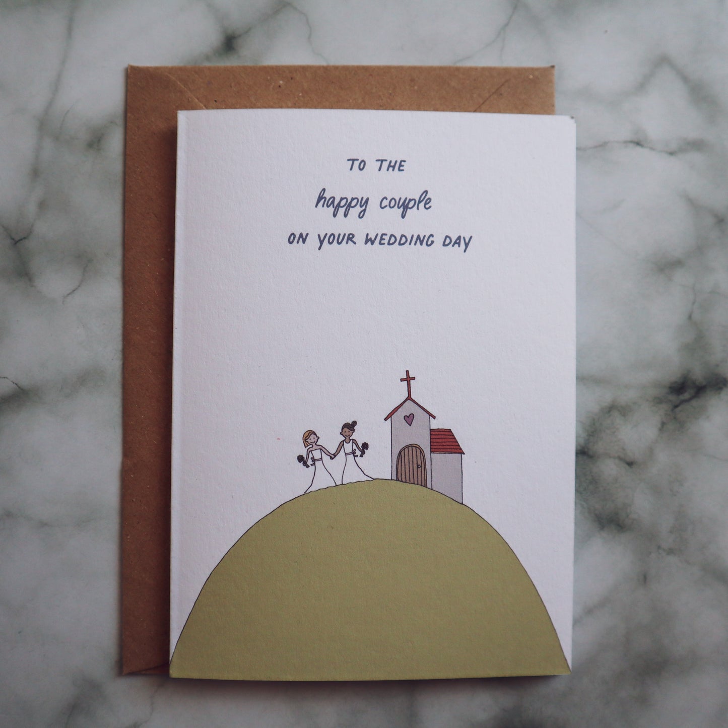 Wedding Card, Bride & Bride