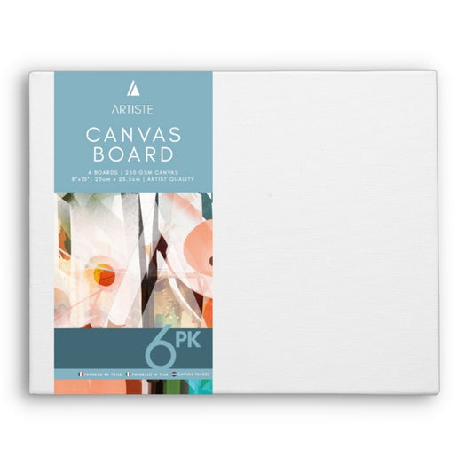 Canvas panels, pack of six, 20x25.5cm
