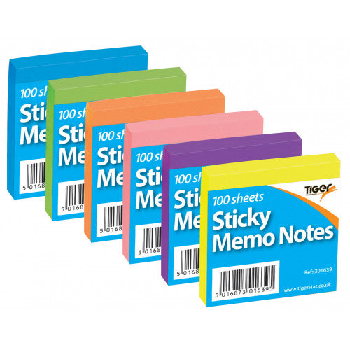 Bright Sticky Memo Notes