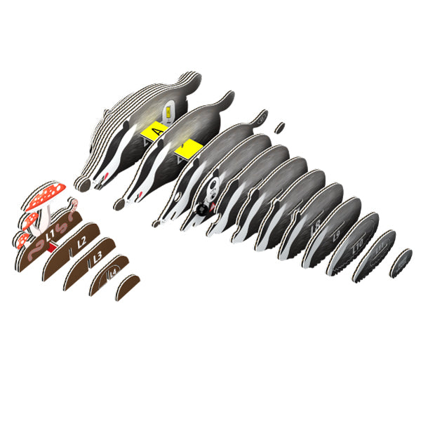 3D Craft Collectible Badger