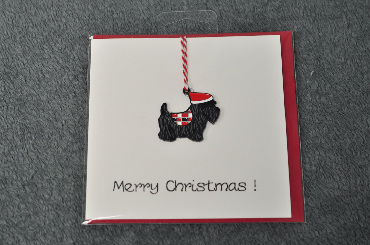 Christmas Keepsake Card - Scottie Dog
