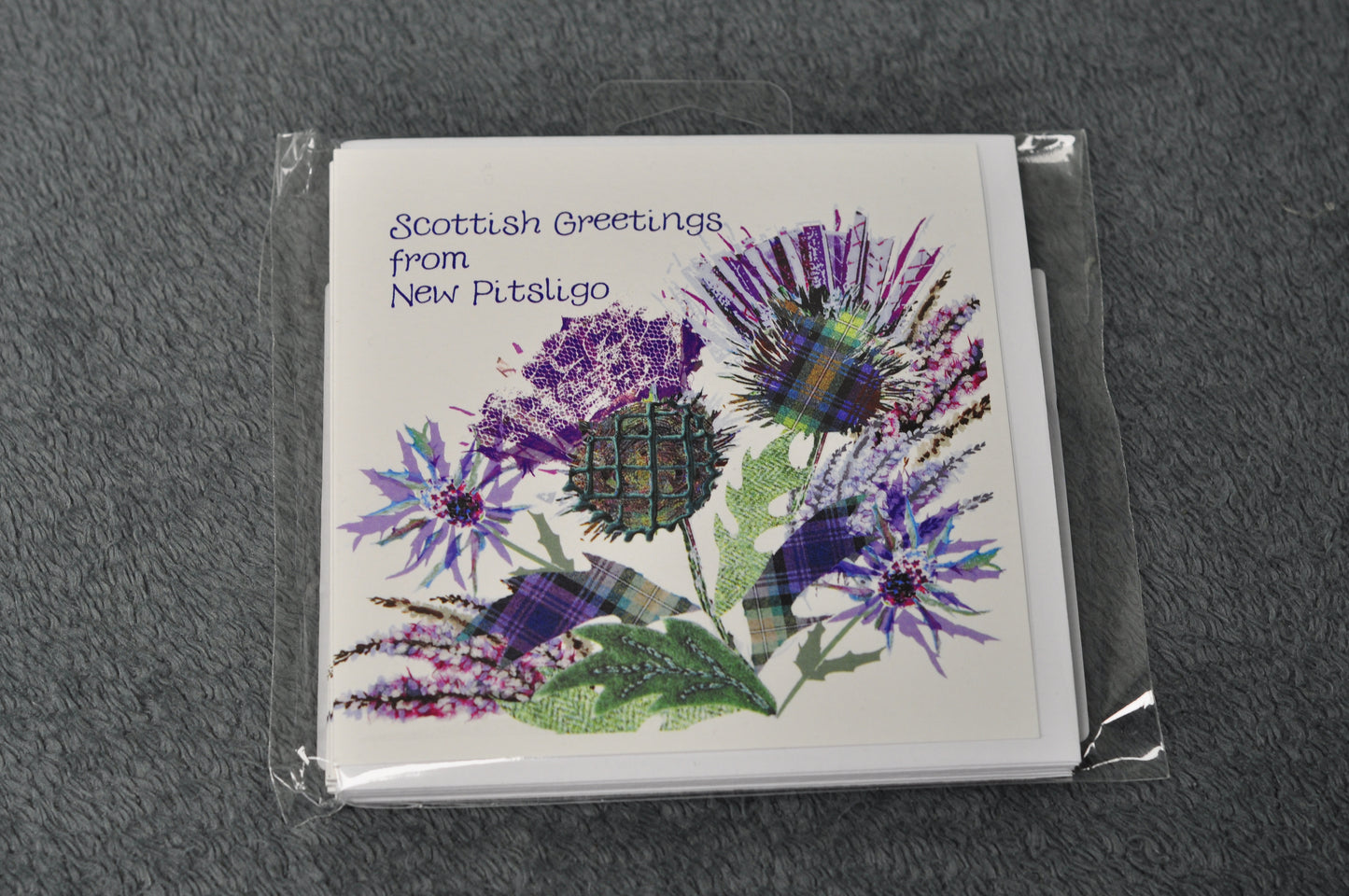 Notecards, Pk of 6 - Scottish Greetings from New Pitsligo, Thistle