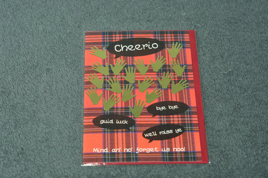 Goodbye Card - Tartan
