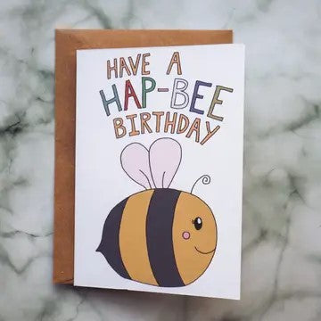 Happy Birthday Card, Bee
