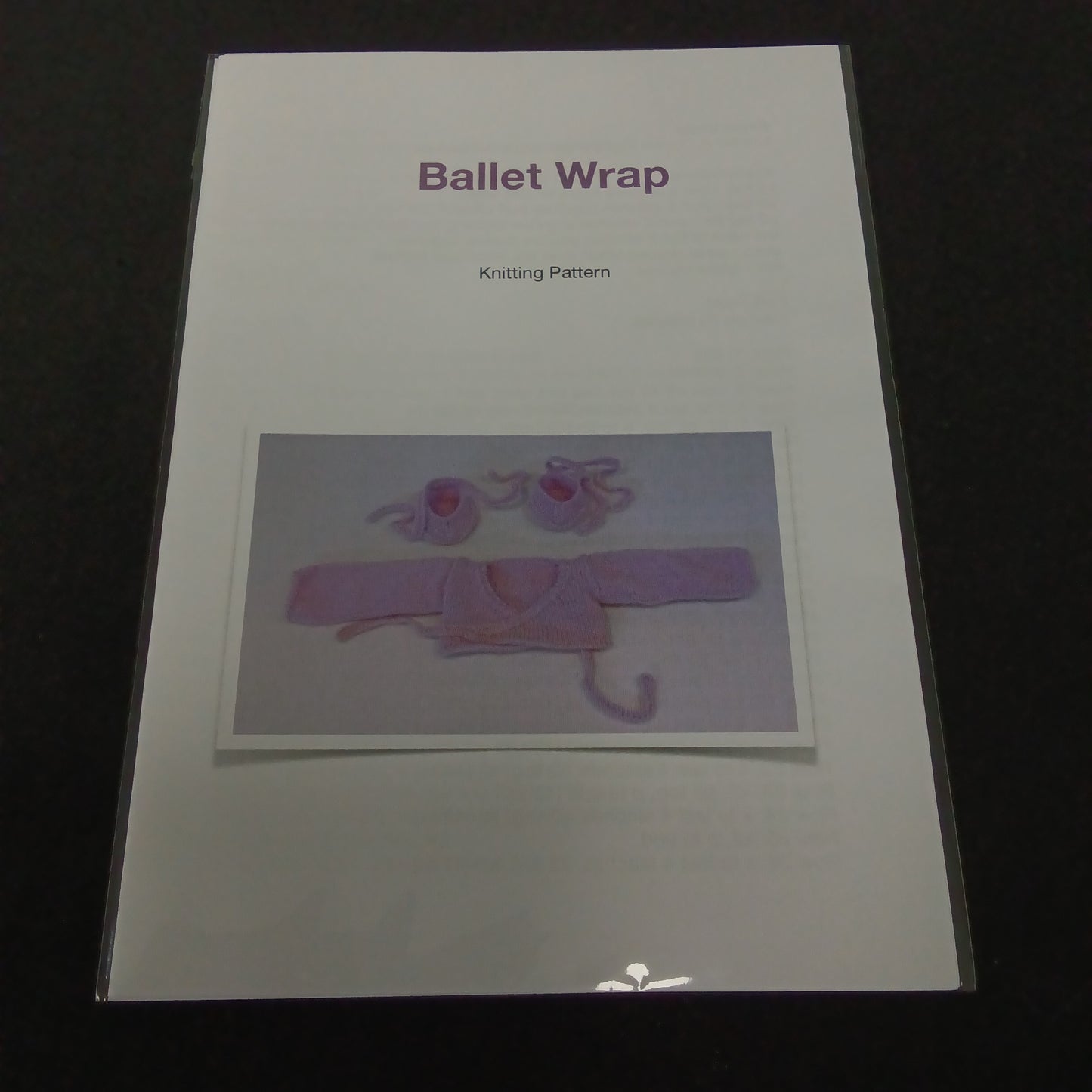 Knitting Pattern - Ballet Wrap