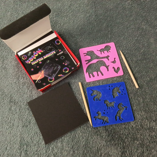 Memo Pads, Rainbow Scratch Art