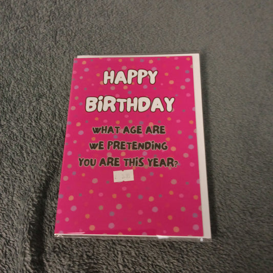 Birthday Card - Pretending