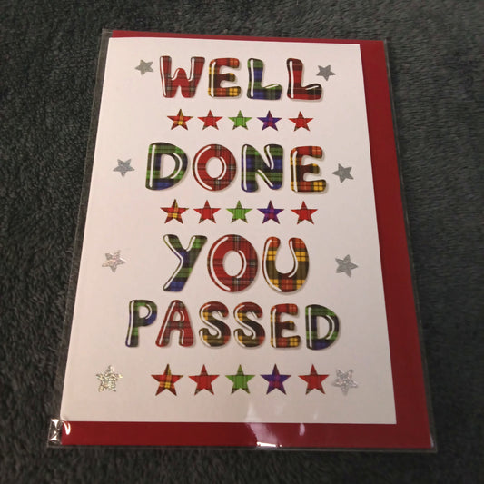 Congratulations Card - Well Done You Passed