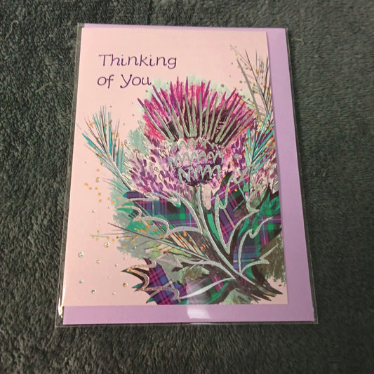 Thinking of You Thistle Card