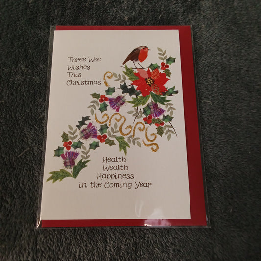Christmas Card - Three Wee Wishes