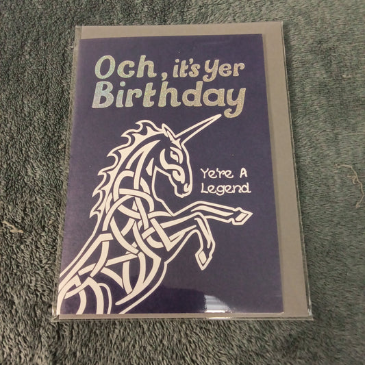 Birthday Card - Unicorn Legend