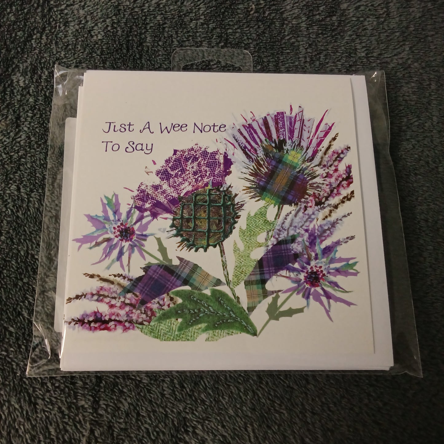 Notecards, Pk of 6 - Jist a Wee Note To Say