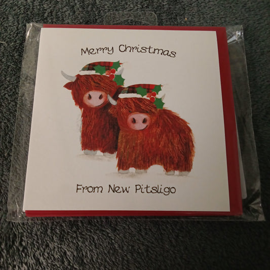 Notecards, Pk of 6 - Merry Christmas from New Pitsligo