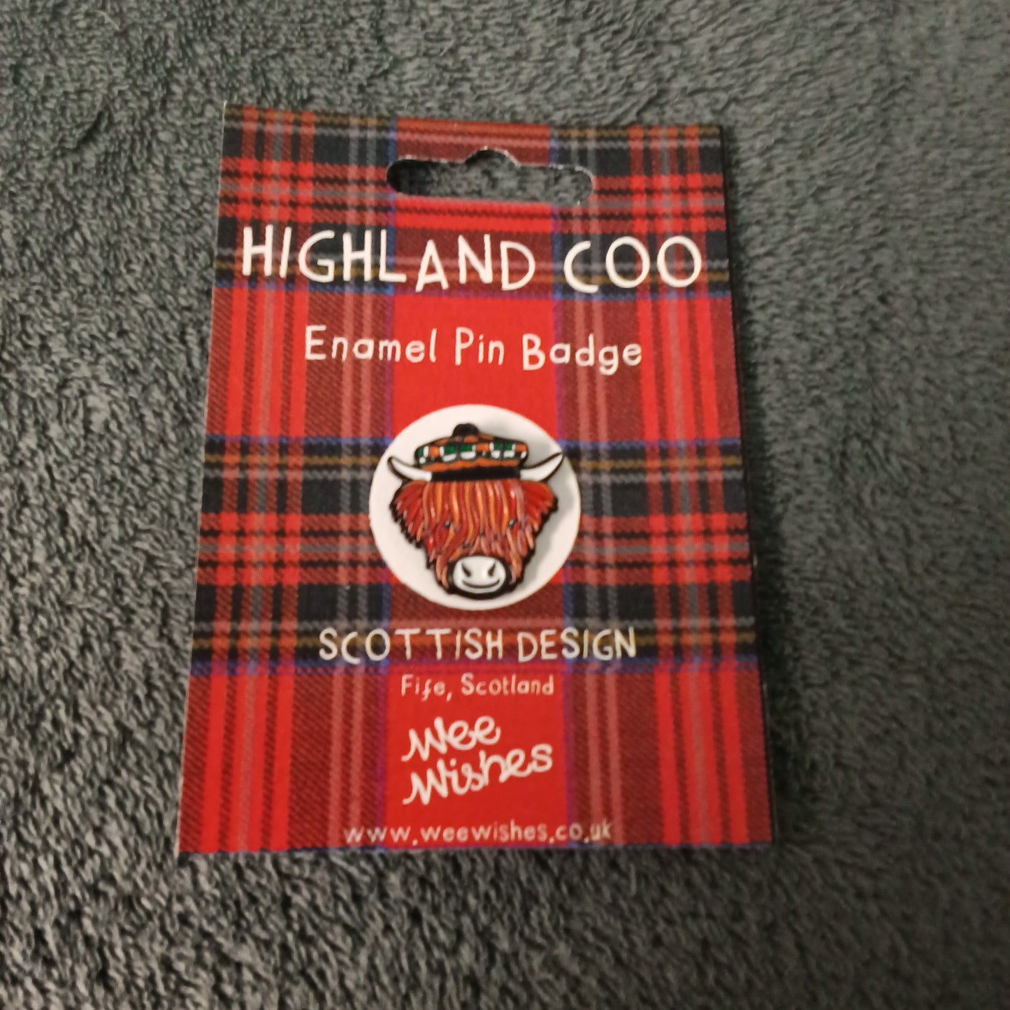 Enamel Pin, Highland Cow