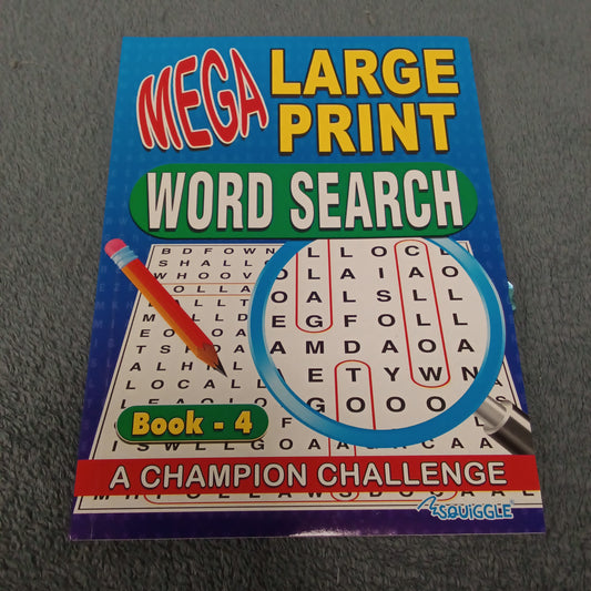 Activity Book, Large Print Wordsearch, A4, Set 2