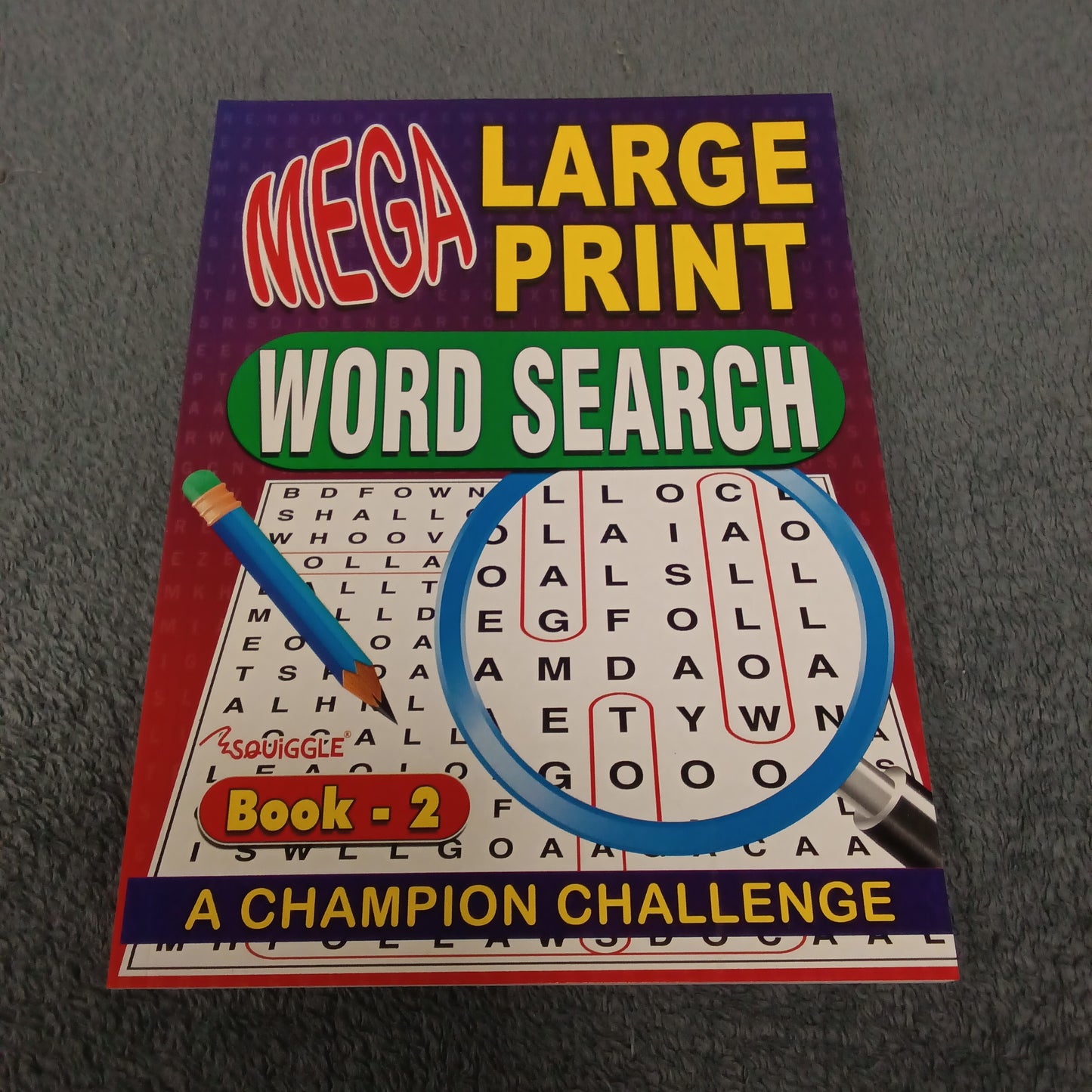Activity Book, Large Print Wordsearch, A4, Set 1