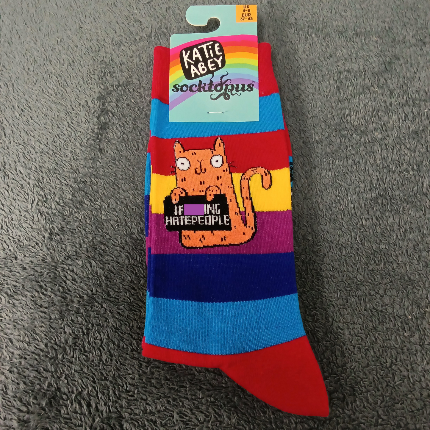 I f***ing Hate People Socks - Adult 4-8, Mult