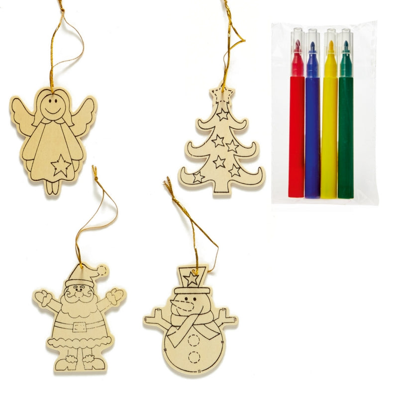 Colour Your Own Christmas Ornaments