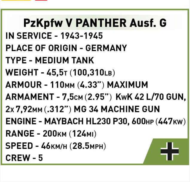 PzKpfw V Panther Ausf. G
