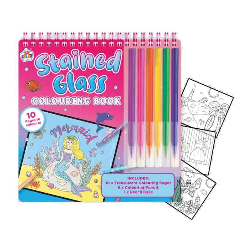 Stained Glass Colouring Book