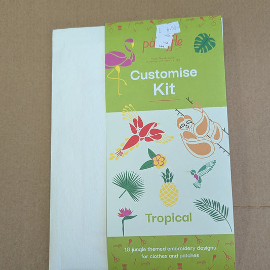 Paraffle Tropical Customise  Embroidery Kit