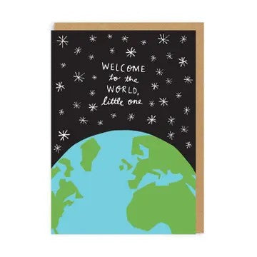 New Baby Card, Welcome to the World